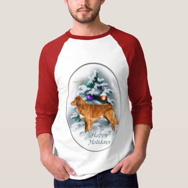 Nova Scotia Anka Tolling Retriever-julklappar T-shirt (Framsida)