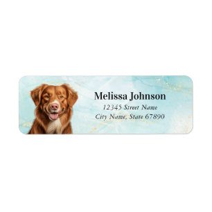 Nova Scotia Anka Tolling Retriever Labels Returadress Etikett