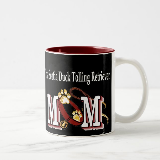 Nova Scotia Anka Tolling Retriever MAMMA Gifts Två-Tonad Mugg (Höger)