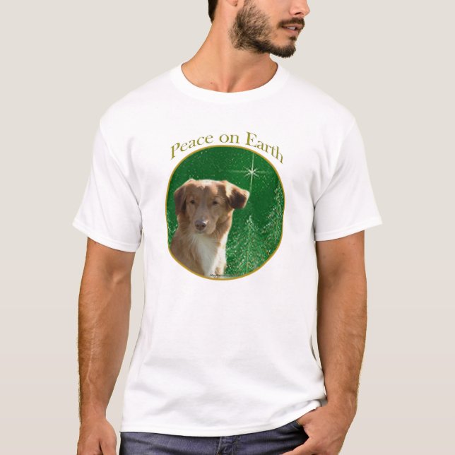 Nova Scotia Anka Tolling Retriever Peace T-shirt (Framsida)