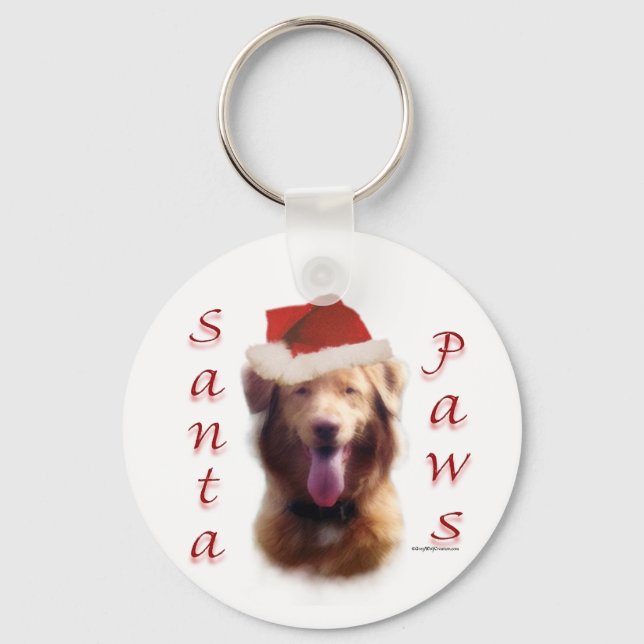 Nova Scotia Anka Tolling Retriever Santa Tassar Nyckelring (Framsida)