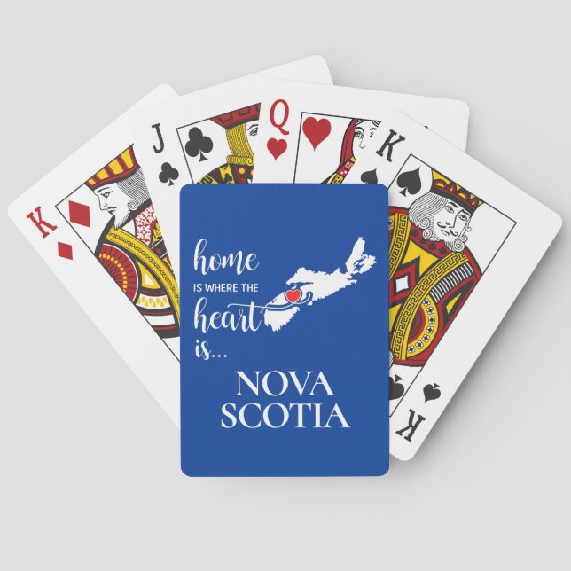 Nova Scotia är där hjärtat finns.. Casinokort (Baksidan)