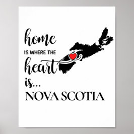 Nova Scotia är där hjärtat finns.. Poster