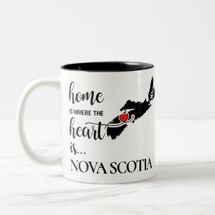 Nova Scotia är där hjärtat finns.. Två-Tonad Mugg