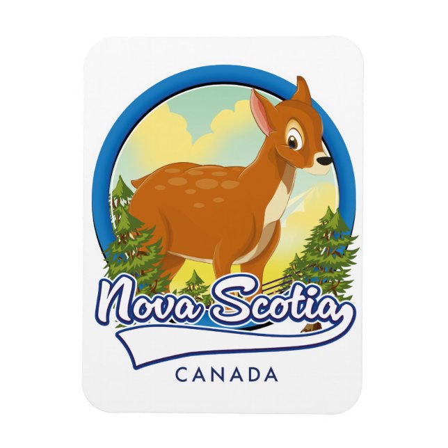 Nova Scotia Canada-logotyp Magnet (Vertikal)