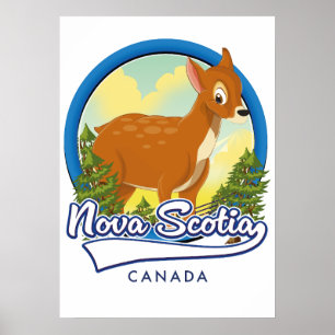 Nova Scotia Canada-logotyp Poster
