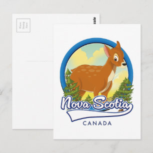 Nova Scotia Canada-logotyp Vykort