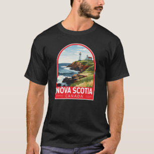 Nova Scotia Canada Travel Art Vintage T Shirt