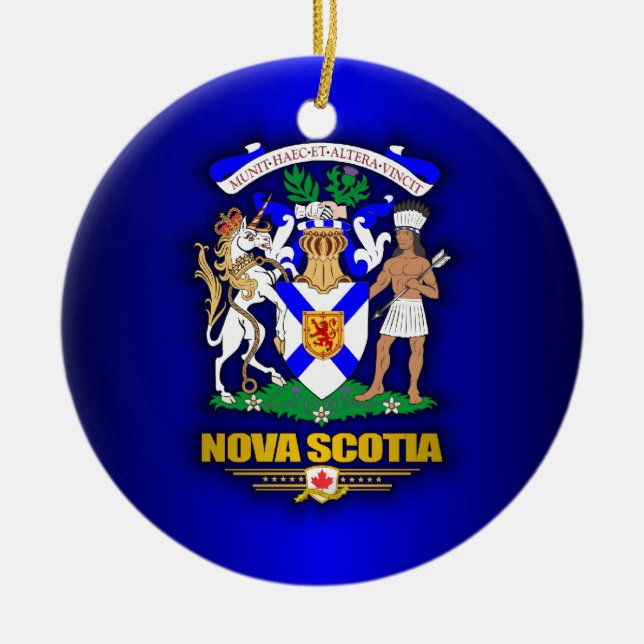 Nova Scotia COA Julgransprydnad Keramik (Framsidan)