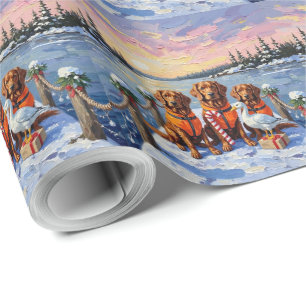 Nova Scotia Duck Toller Jul Frostsjö Presentpapper