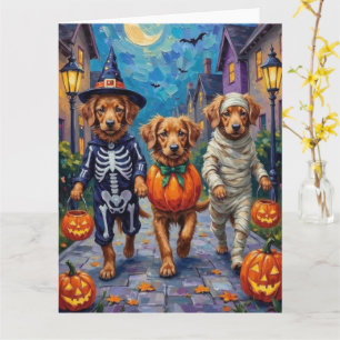 Nova Scotia Duck Tolling Retriever Halloween Kort