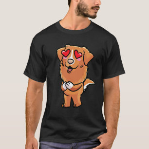 Nova Scotia Duck Tolling Retriever Hund Förälskad T Shirt