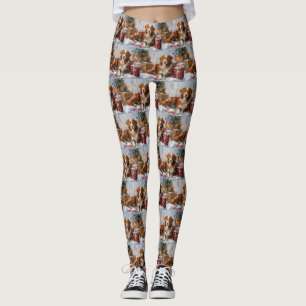Nova Scotia Duck Tolling Retriever Hund Jul Festli Leggings