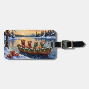 Nova Scotia Duck Tolling Retriever Julbåt Bagagebricka
