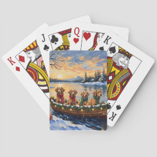 Nova Scotia Duck Tolling Retriever Julbåt Casinokort