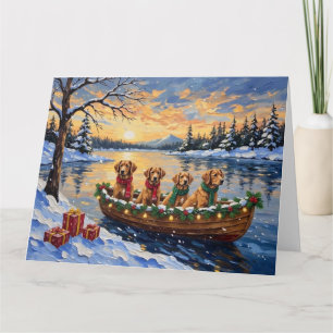 Nova Scotia Duck Tolling Retriever Julbåt Kort