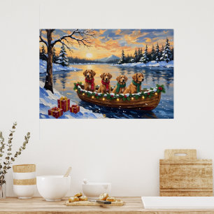 Nova Scotia Duck Tolling Retriever Julbåt Poster