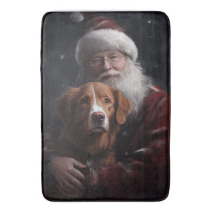 Nova Scotia Duck Tolling Retriever Med Santa Klaus Badrumsmatta