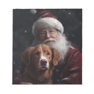 Nova Scotia Duck Tolling Retriever med Tomte Festl Anteckningsblock