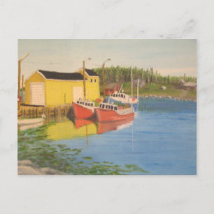 Nova Scotia Fishing Dock Vykort