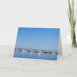 Nova Scotia FishWharf - Blank Note Card Tack Kort