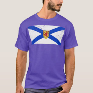 Nova Scotia Flagga Canada Vintage Fade T Shirt