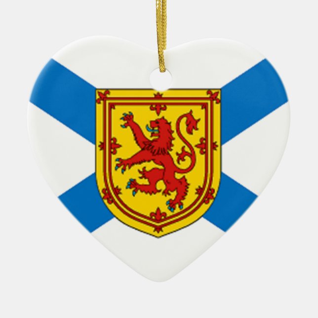 Nova Scotia flagga Julgransprydnad Keramik (Framsidan)