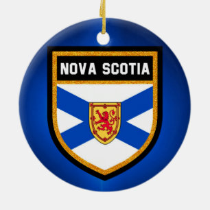 Nova Scotia flagga Julgransprydnad Keramik