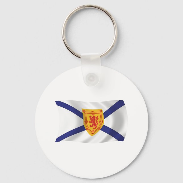 Nova Scotia Flagga Keychain Nyckelring (Framsida)
