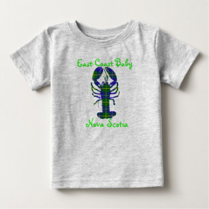 Nova Scotia för ostkustbabyhummer tartan Kanada T-shirt