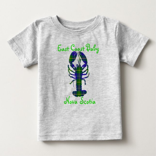 Nova Scotia för ostkustbabyhummer tartan Kanada T-shirt (Framsida)