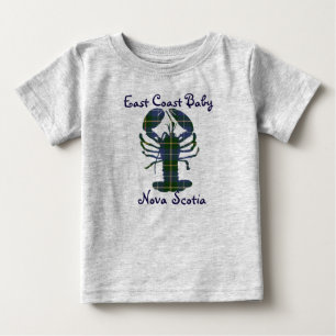 Nova Scotia för ostkustbabyhummer tartan Kanada T-shirt