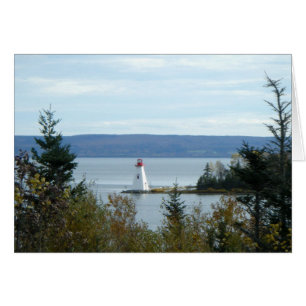 Nova Scotia fyr Hälsningskort