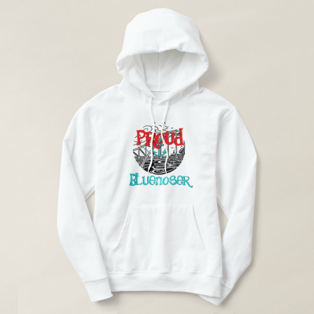 Nova Scotia Halifax hoodie Proud Bluenoser (Design framsida)