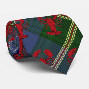 Nova Scotia Halifax Tartan tie plaid kärlek Lobst Slips