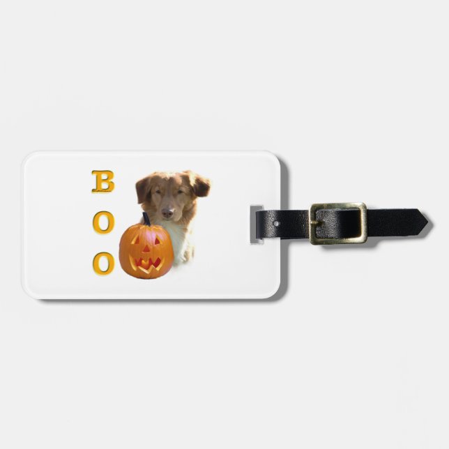 Nova Scotia Halloween BOO Bagagebricka (Horisontell Framsida)