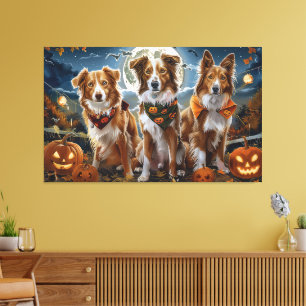 Nova Scotia Halloween Kuslig Canvastryck