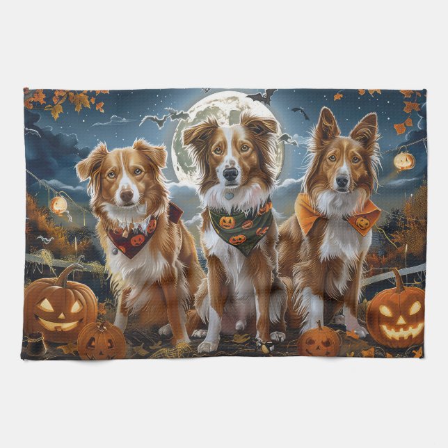Nova Scotia Halloween Kuslig Kökshandduk (Horisontell)