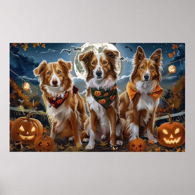 Nova Scotia Halloween Kuslig Poster (Framsidan)