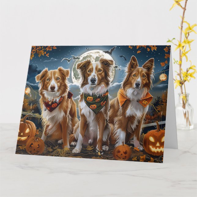 Nova Scotia Halloween Spooky Kort (Gul blomma)