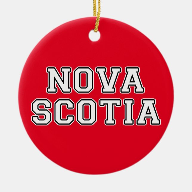 Nova Scotia Julgransprydnad Keramik (Framsidan)