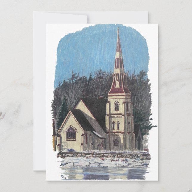 Nova Scotia-julkort för platt Helgdag Julkort (Framsida)