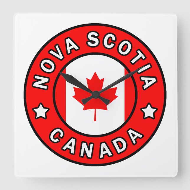 Nova Scotia Kanada Fyrkantig Klocka (Framsida)