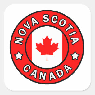Nova Scotia Kanada Fyrkantigt Klistermärke