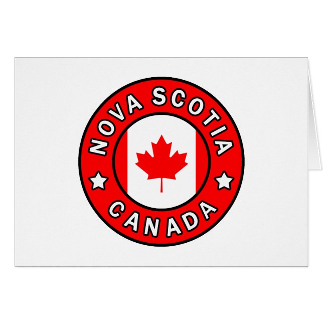 Nova Scotia Kanada Hälsningskort (Framsidan Horizontal)