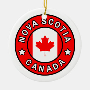 Nova Scotia Kanada Julgransprydnad Keramik
