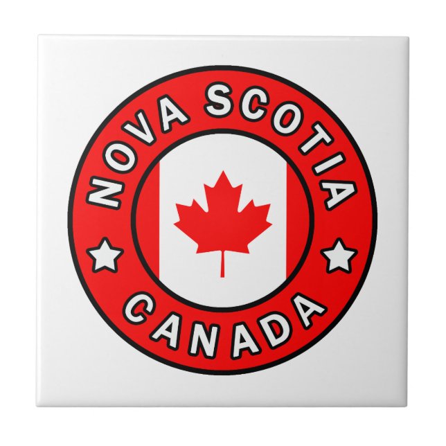 Nova Scotia Kanada Kakelplatta (Framsidan)