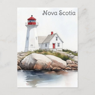 Nova Scotia Kanada Lighthouse Travel Vykort