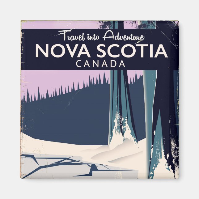 Nova Scotia, Kanada semester resor affisch. Magnet (Framsidan)