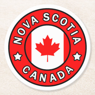 Nova Scotia Kanada Underlägg Papper Rund